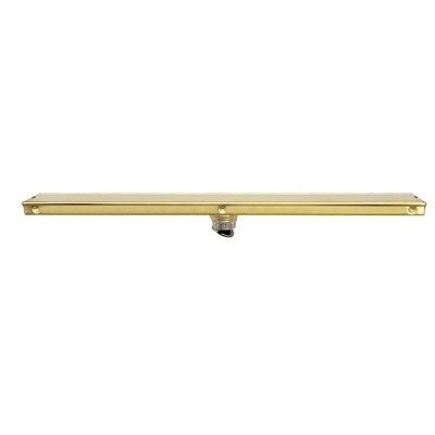 Brushed Gold Concealed Invisible Floor Drain Tile Insert bathroom Linear Floor Drain