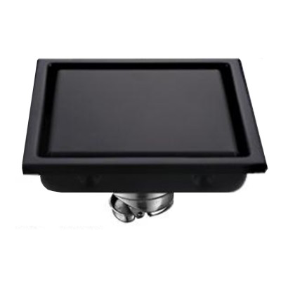 black stainless steel shower drain bathroom tile insert floor drain toilet linear drainage